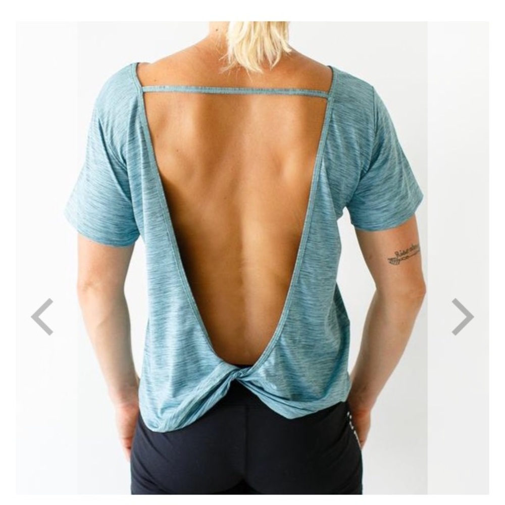 Grey open back T-shirt from born primitive